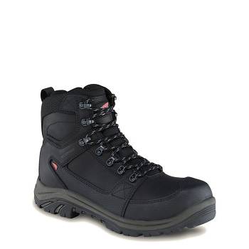 Red Wing Tradesman 6-inch Side-Zip Waterproof Safety Toe - Cierne Pracovne Cizmy Panske, RW244SK